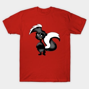 angry skunk cartoon T-Shirt
